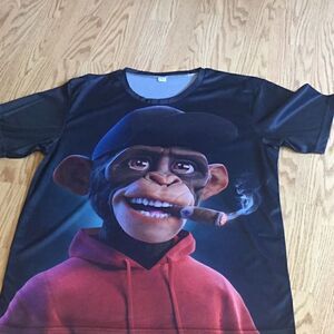 NEW PUNK MONKEY lightweight tee in size 2X unisex